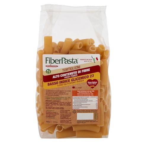 FiberPasta Tortiglioni Niedriger glykämischer Index 23 400 g von Fiber Pasta