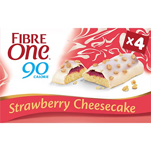 Fibre One 90 Kalorien Erdbeergeschmack Käsekuchenriegel 4 x 25 g von Fibre One