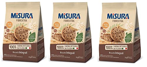 3x Misura Fibrextra Integrali Vollkorn kekse 330g biscuits cookies von Fibrextra