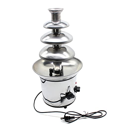 Schokoladenfondue-Brunnen für gewerbliche Nutzung mit 4 Ebenen, Wasserfallmaschine zum Schmelzen von Schokolade mit Wärmefunktion Schokoladenfondue-Brunnen für gewerbliche Nutzung mit 4 Ebenen, Wasserfallmaschine zum Schmelzen von Schokolade mit Wärmefunktion von Fichiouy