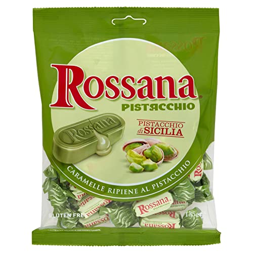 3x Fida Süßigkeiten Rossana Pistacchio mit Gefüllt mit Pistazien creme Geschmack italien Bonbon Lollies 135g von Fida