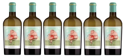 6x 0,75l - 2023er - Casa Rojo - El Gordo del Circo - Verdejo - Rueda D.O.P. - Spanien - Weißwein trocken von Fienow
