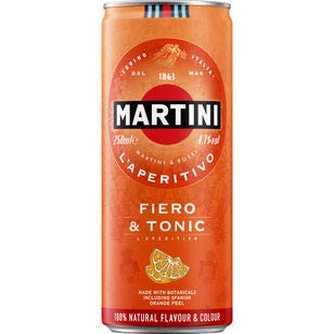 Martini Fiero und Tonic, 12er Pack (12 x 0.25 l) EINWEG von Fiero