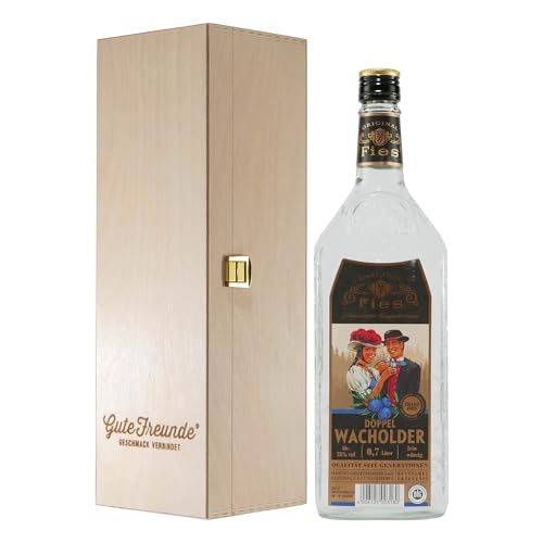 Fies Doppel Wacholder mit Geschenk-Holzkiste Fies Doppel Wacholder mit Geschenk-Holzkiste von Fies