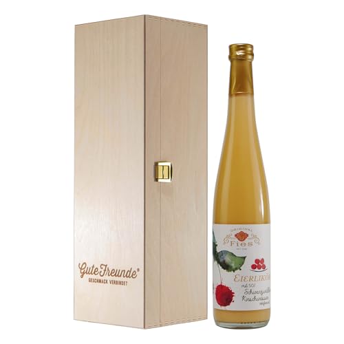 Fies Eierlikör mit Kirschwasser und Geschenk-Holzkiste Fies Eierlikör mit Kirschwasser und Geschenk-Holzkiste von Fies