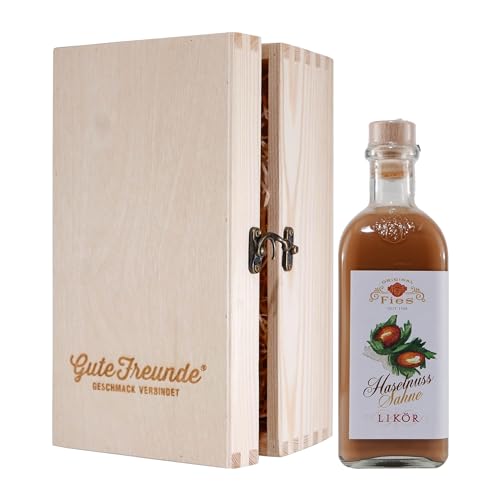 Fies Haselnuss-Sahne Likör mit Geschenk-Holzkiste Fies Haselnuss-Sahne Likör mit Geschenk-Holzkiste von Fies