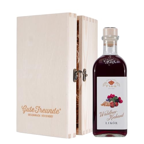Fies Waldbeer Likör mit Geschenk-Holzkiste Fies Waldbeer Likör mit Geschenk-Holzkiste von Fies