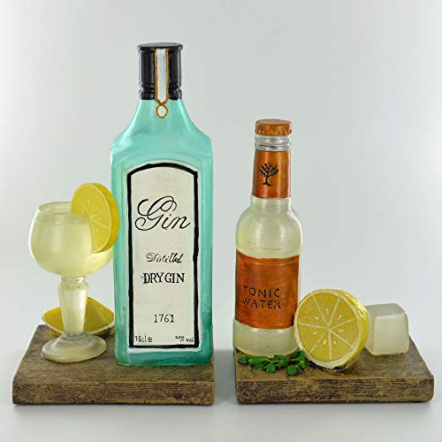Fiesta Studios Gin & Tonic Buchstützen, einzigartiges Regal für Bücher, DVDs, Vinyl - 2er Set, Mehrfarbig, Kunstharz Fiesta Studios Gin & Tonic Buchstützen, einzigartiges Regal für Bücher, DVDs, Vinyl - 2er Set, Mehrfarbig, Kunstharz von Fiesta Studios