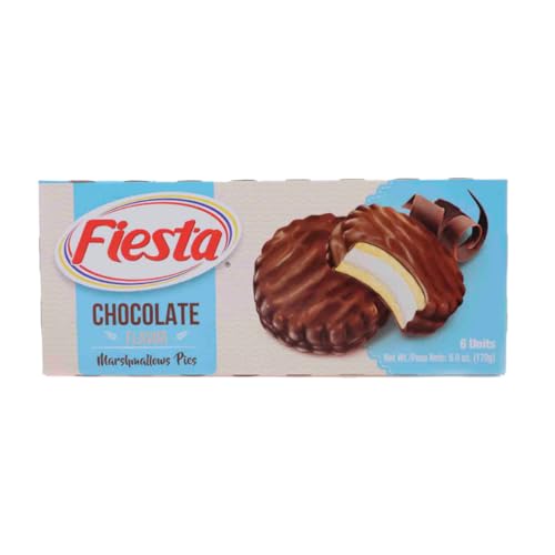 FIESTA: Marshmallow Pies :CHOCOLATE, 6 units, each individually wrapped FIESTA: Marshmallow Pies :CHOCOLATE, 6 units, each individually wrapped von Bolner's Fiesta