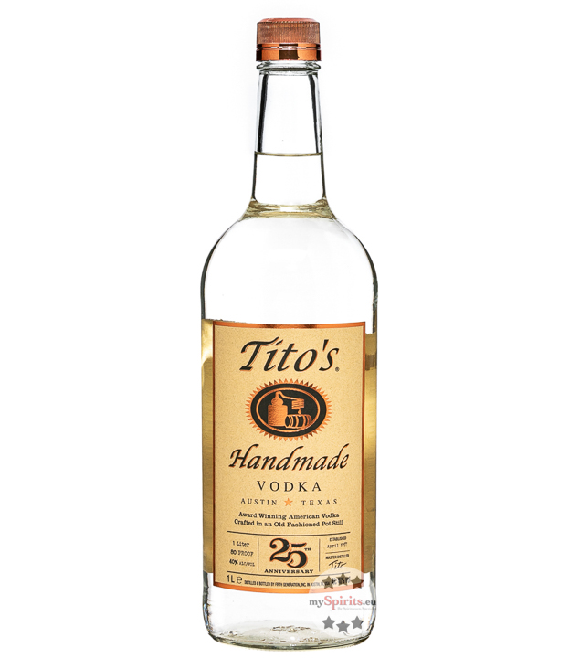 Tito's Handmade Vodka  (40 % vol, 1,0 Liter) von Fifth Generation Inc.