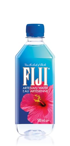 Fiji Water Fidschianisch Natürlich Artesisch Wasser, Mundgefühl und Sein Einzigartiges Mineralisches Profil, 24 x 500 ml von Fiji Water