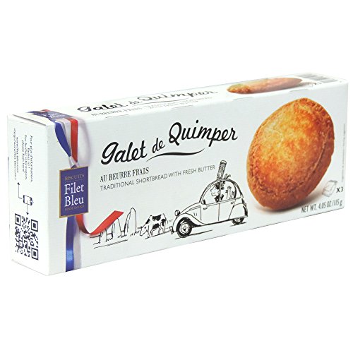 Filet Bleu - Galet de Quimper - Traditional Shortbread - 115g (Case of 12) von Filet Bleu