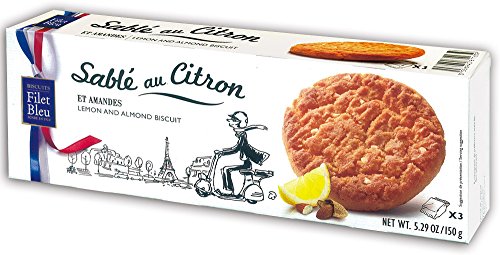 Filet Bleu - Sable au Citron - Lemon and Almond Biscuits - 150g von Filet Bleu