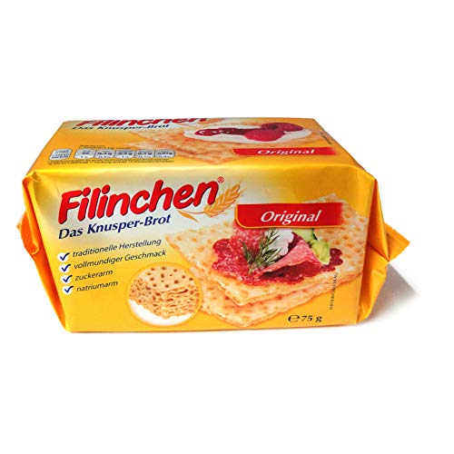 5er Pack Filinchen Das Knusper-Brot Original (5 x 75 g) zuckerarm und natriumarm von Filinchen