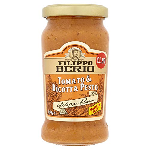 Filippo Berio Tomate und Ricotta Pesto, 6er Pack (6 x 190 g) von Filippo Berio