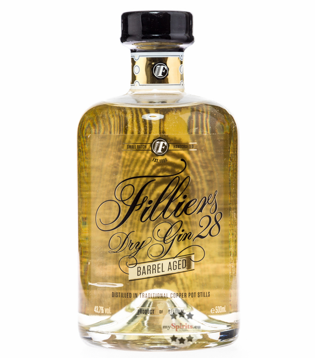 Filliers Dry Gin 28 Barrel Aged (43,7 % vol., 0,5 Liter) von Filliers Distillery