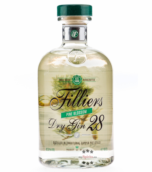 Filliers Dry Gin 28 Pine Blossom (42,6 % vol., 0,5 Liter) von Filliers Distillery