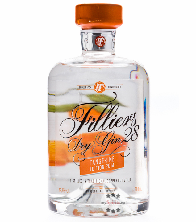 Filliers Dry Gin 28 Tangerine (43,7 % vol., 0,5 Liter) von Filliers Distillery