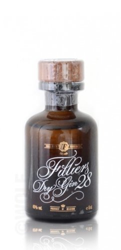 Filliers Premium Dry Gin Belgien 0,05 Liter MINIATUR von Filliers