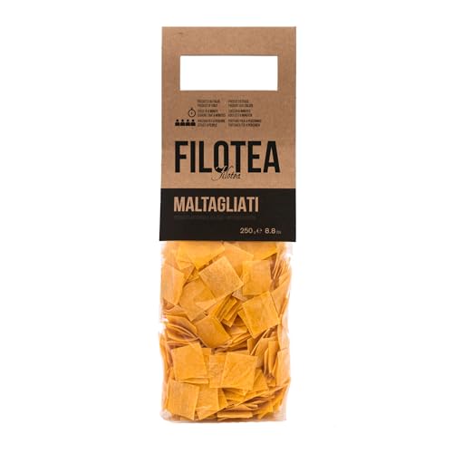 Maltagliati - quadratische Eiernudeln von Filotea aus Italien/Ancona, 250g Maltagliati - quadratische Eiernudeln von Filotea aus Italien/Ancona, 250g von Filotea