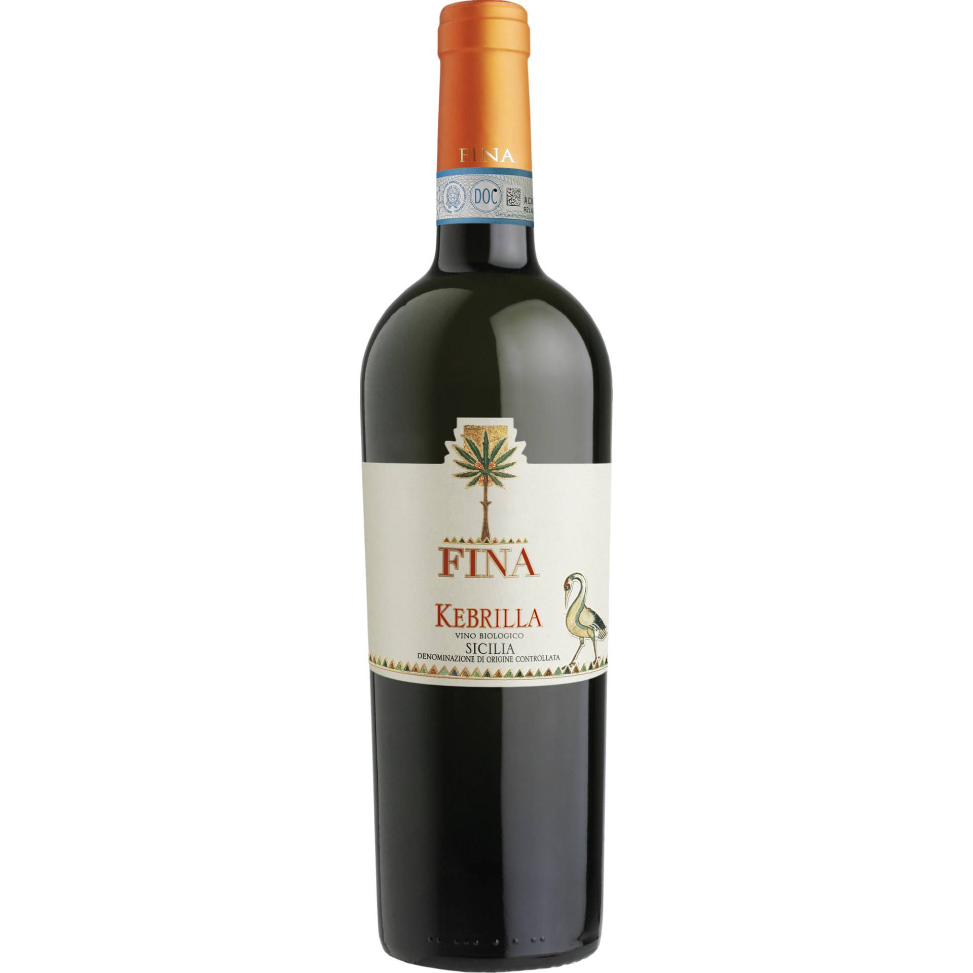 Fina Kebrilla Grillo Bio, Sicilia DOC, Sizilien, 2023, Weißwein von Fina Vini srl / C/da Bausa s.n. / I - 91025 Marsala (TP)