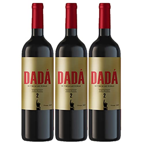 Finca Las Moras DADÁ No.2 Rotwein vegan argentinischer Wein trocken Argentinien I Visando Paket (3 x 0,75l) von Finca Las Moras