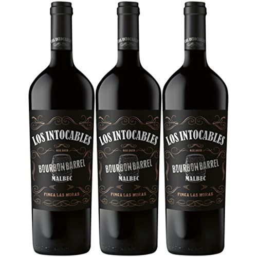 Finca Las Moras Los Intocables Black Malbec Rotwein veganer Wein trocken Argentinien Inkl FeinWert E-Book (3 x 0,75) von Finca Las Moras