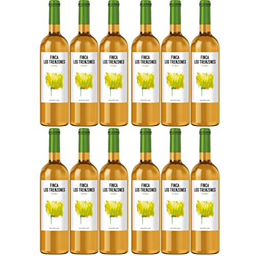 Finca Los Trenzones Verdejo Weißwein Wein trocken Spanien I Visando Paket (12 Flaschen) von Finca Los Trenzones