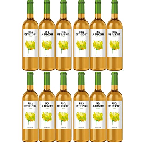 Finca Los Trenzones Verdejo Weißwein Wein trocken Spanien I Visando Paket (12 Flaschen) von Finca Los Trenzones