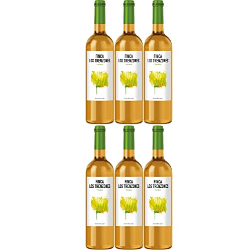 Finca Los Trenzones Verdejo Weißwein Wein trocken Spanien I Visando Paket (6 Flaschen) von Finca Los Trenzones