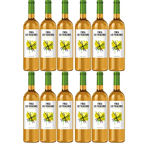 Finca los Trenzones Sauvignon Blanc Weißwein Wein trocken Spanien I Visando Paket (12 Flaschen) von Finca Los Trenzones