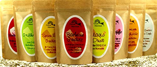 Barbecue - Box mit 8 Grillgewürzen und gratis Gewürzaufsteller aus der Finca Marina Gewürzmanufaktur Barbecue - Box mit 8 Grillgewürzen und gratis Gewürzaufsteller aus der Finca Marina Gewürzmanufaktur von Finca Marina