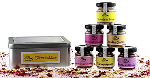 Blüten - Edition mit 6 Spezialitäten in der Geschenkdose Blüten - Edition mit 6 Spezialitäten in der Geschenkdose von Finca Marina