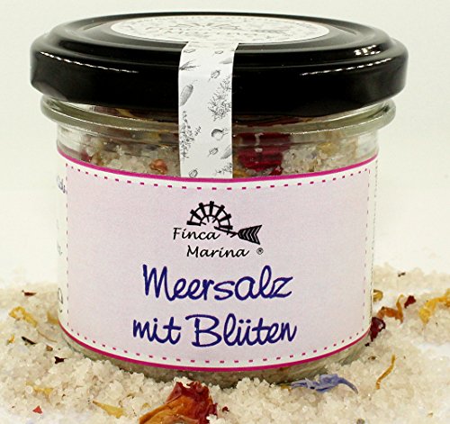 Blütensalz - Meersalz mit Blüten 90g aus der Finca Marina Gewürzmanufaktur von Finca Marina