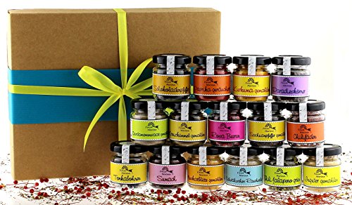 Exklusive Gewürzbox mit 15 erlesenen Gewürzen in der Geschenkpackung aus der Finca Marina Gewürzmanufaktur Exklusive Gewürzbox mit 15 erlesenen Gewürzen in der Geschenkpackung aus der Finca Marina Gewürzmanufaktur von Finca Marina