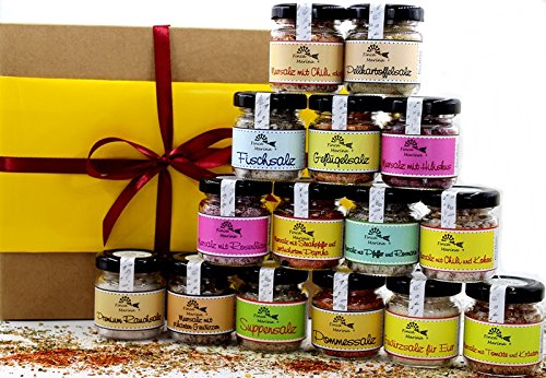 Exklusive Gewürzsalzbox mit 15 Spezialitäten aus der Finca Marina Gewürzmanufaktur Exklusive Gewürzsalzbox mit 15 Spezialitäten aus der Finca Marina Gewürzmanufaktur von Finca Marina