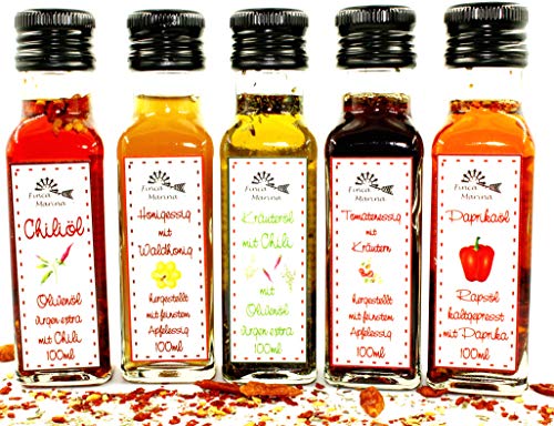 Essig-und Ölspezialitäten Geniesserset 5x100ml aus der Finca Marina Gewürzmanufaktur Essig-und Ölspezialitäten Geniesserset 5x100ml aus der Finca Marina Gewürzmanufaktur von Finca Marina