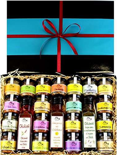 Gewürzbox mit Essig und Öl in der Geschenkeschachtel von Finca Marina Gewürzbox mit Essig und Öl in der Geschenkeschachtel von Finca Marina von Finca Marina