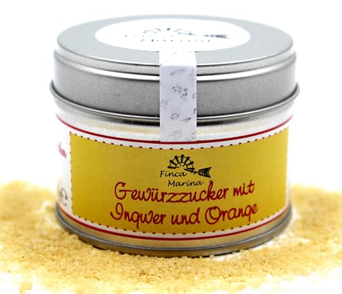 Gewürzzucker mit Ingwer und Orange 60g aus der Finca Marina Gewürzmanufaktur Gewürzzucker mit Ingwer und Orange 60g aus der Finca Marina Gewürzmanufaktur von Finca Marina