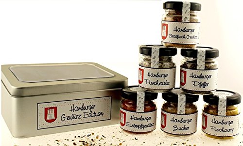 Hamburger Gewürz Edition in der Geschenkdose mit 6 köstlichen Gewürzmischungen Hamburger Gewürz Edition in der Geschenkdose mit 6 köstlichen Gewürzmischungen von Finca Marina