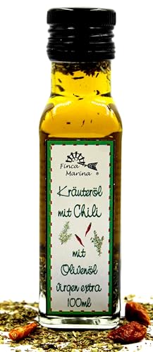 Kräuteröl mit Chili 100ml aus der Finca Marina Gewürzmanufaktur von Finca Marina