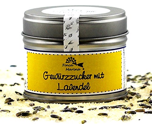 Lavendelzucker - Gewürzzucker mit Lavendel 60g aus der Finca Marina Gewürzmanufaktur von Finca Marina