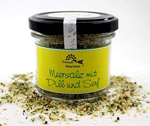 Meersalz mit Dill und Senf 90g aus der Finca Marina Gewürzmanufaktur Meersalz mit Dill und Senf 90g aus der Finca Marina Gewürzmanufaktur von Finca Marina