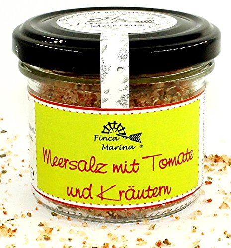 Tomatensalz mit Kräutern - Meersalz mit Tomate und Kräutern 90g Tomatensalz mit Kräutern - Meersalz mit Tomate und Kräutern 90g von Finca Marina