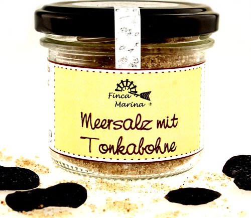 Meersalz mit Tonkabohne 90g aus der Finca Marina Gewürzmanufaktur von Finca Marina