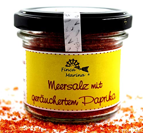 Meersalz mit geräuchertem Paprika 90g aus der Finca Marina Gewürzmanufaktur von Finca Marina