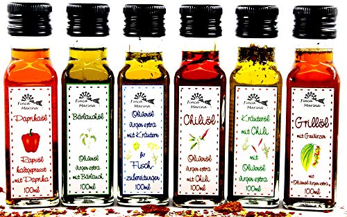 Topset Ölspezialitäten 6x100ml aus der Finca Marina Gewürzmanufaktur Topset Ölspezialitäten 6x100ml aus der Finca Marina Gewürzmanufaktur von Finca Marina
