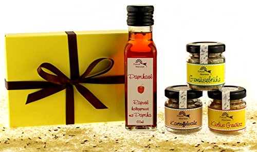 Rustikales Gewürzset N°1 in der Geschenkbox aus der Finca Marina Gewürzmanufaktur von Finca Marina