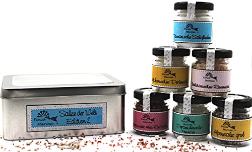 Salze der Welt Edition N°2 in der Geschenkdose aus der Finca Marina Gewürzmanufaktur Salze der Welt Edition N°2 in der Geschenkdose aus der Finca Marina Gewürzmanufaktur von Finca Marina