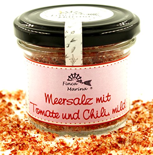 Tomatensalz mit Chili, mild 90g aus der Finca Marina Gewürzmanufaktur Tomatensalz mit Chili, mild 90g aus der Finca Marina Gewürzmanufaktur von Finca Marina